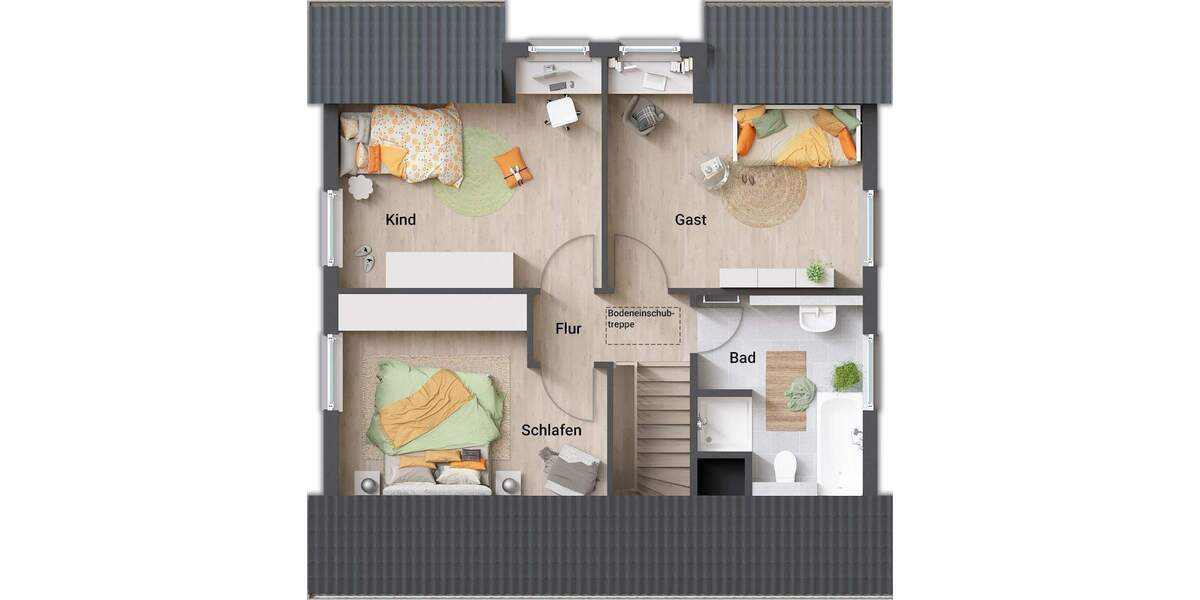 Einfamilienhaus Cremlingen Schulenrode - 5 Zimmer, 124 m&sup2;, 377.850&euro; | Angebot:26433654