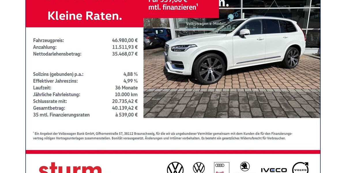 Volvo XC90 64.900 km 46.980 &euro; Altenkirchen 57610