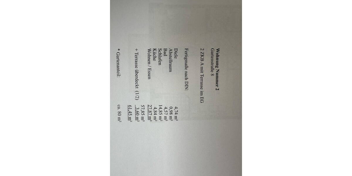 Etagenwohnung Bobingen - 2 Zimmer, 61 m&sup2;, 299.500&euro; | Angebot:26043285