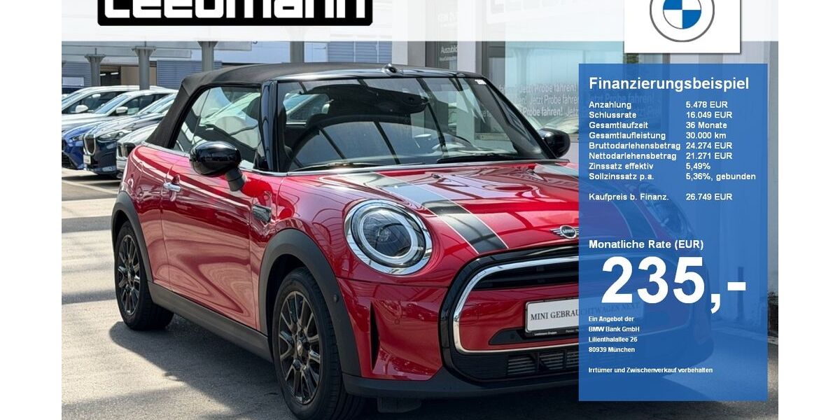 Mini Cooper Cabrio 28.835 km 26.742 &euro; Passau 94036
