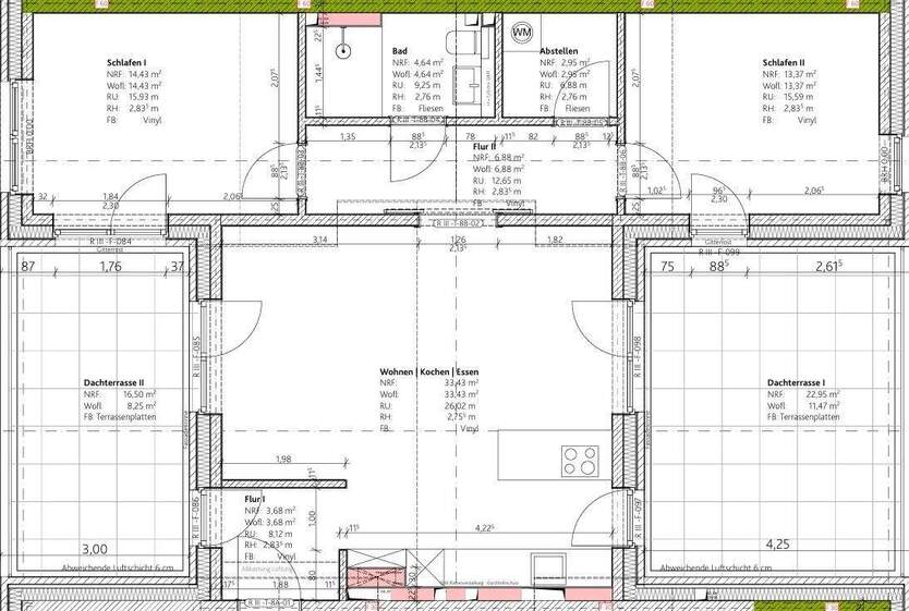 Lichtdurchfluteter Wohntraum mit 2 Balkonen - Neubau ! 3 zimmer