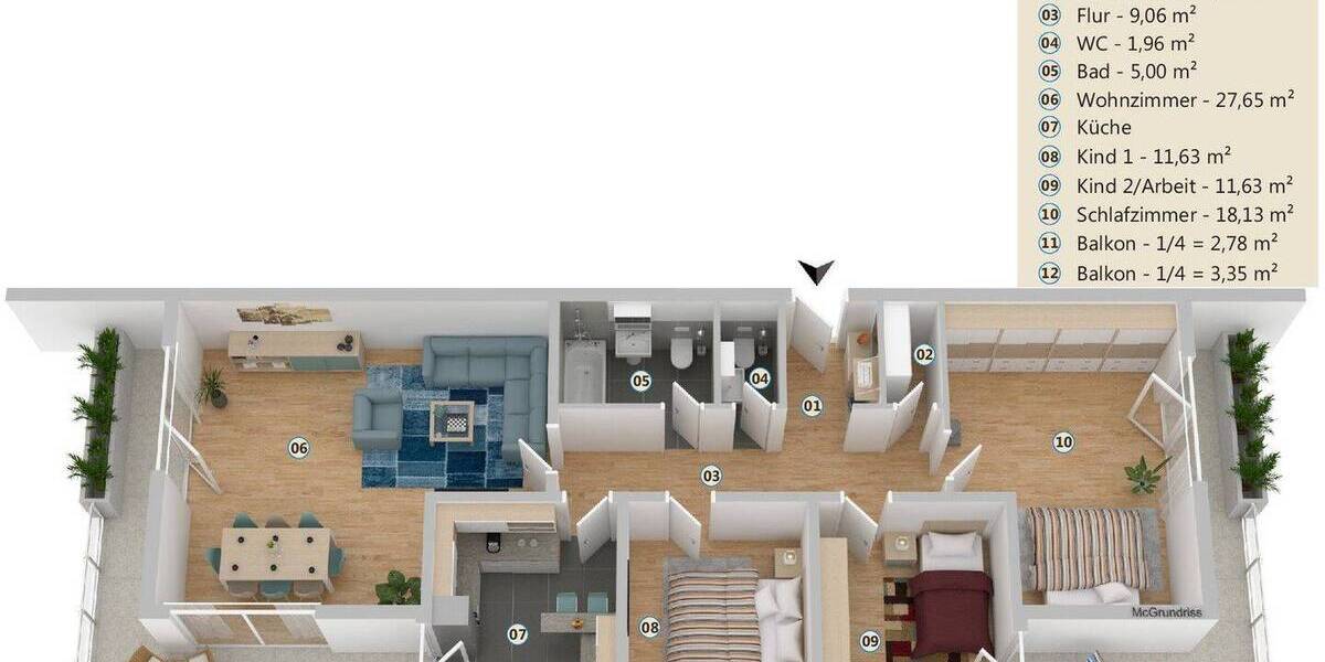 Etagenwohnung Heidelberg Handschuhsheim - 4 Zimmer, 107 m&sup2;, 785.000&euro; | Angebot:26527644