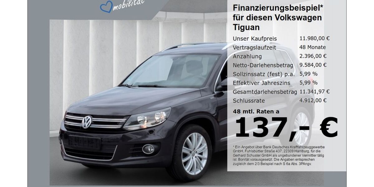 VW Tiguan 156.099 km 11.980 &euro; Ruhstorf 94099