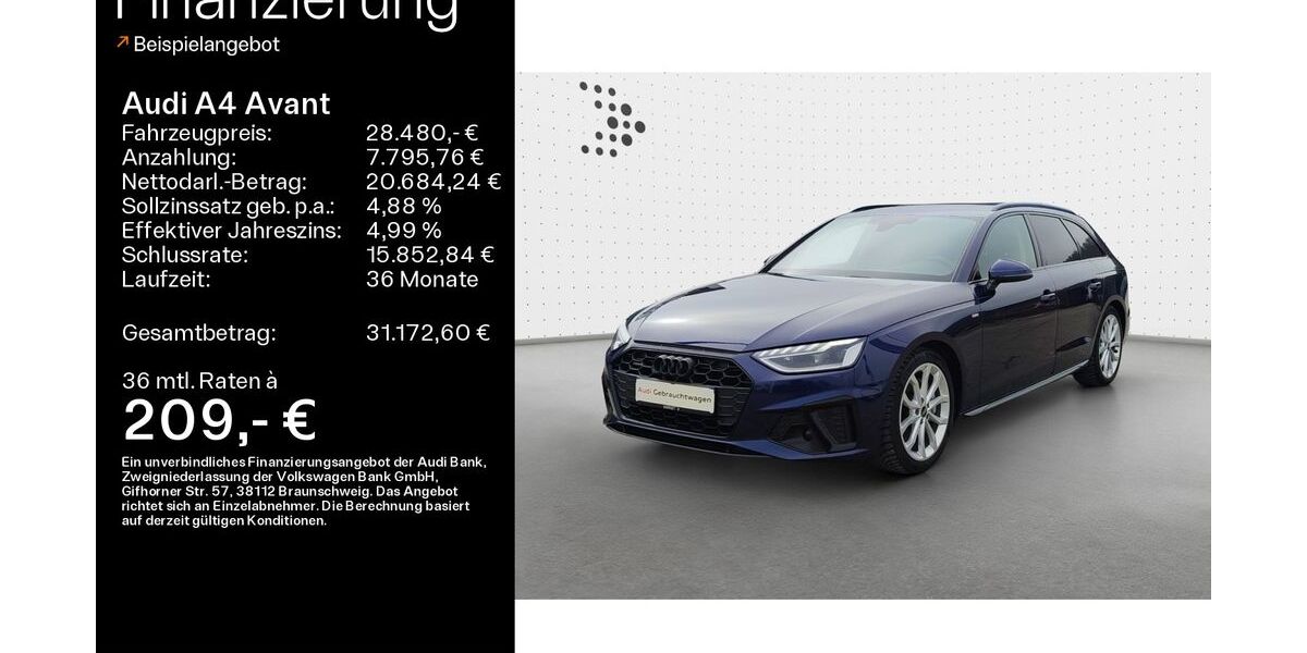 Audi A4 86.789 km 27.480 &euro; Heidenheim a. d. B. 89520