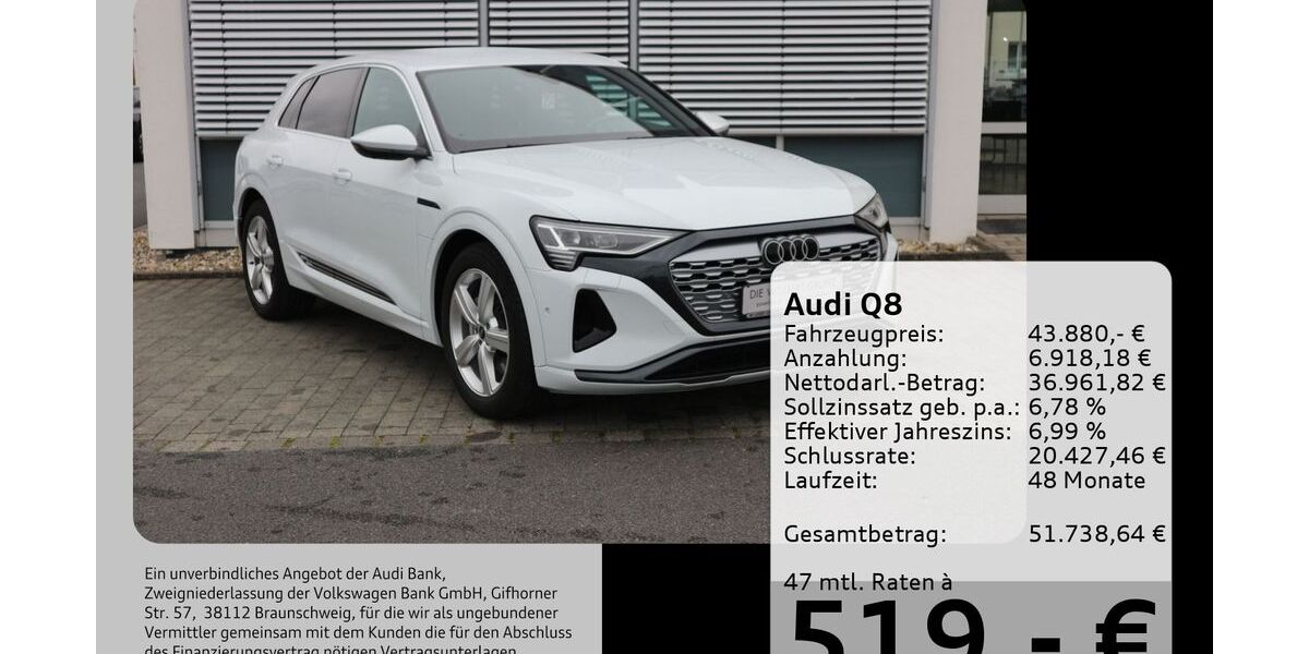 Audi Q8 e-tron 44.527 km 40.980 &euro; Buergstadt 63927