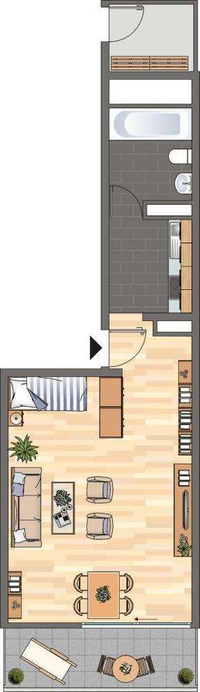 Wohnung zum Mieten in Ludwigshafen am Rhein 469 € 37 m²