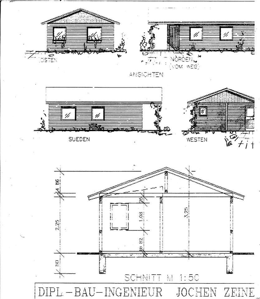 Wochenendhaus Tinyhouse Holzhaus in einem Wochenendgebiet