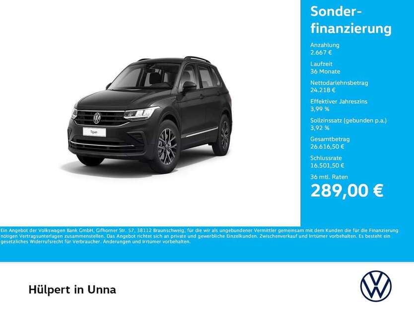 VW Tiguan 55.830 km 26.769 € Unna 59423