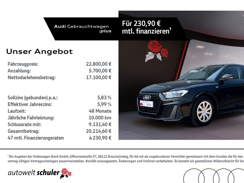 Audi A1 21.436 km 22.800 € Villingen-Schwenningen 78052
