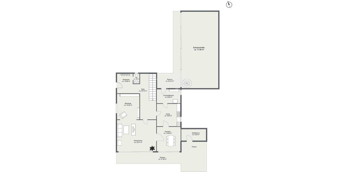 Einfamilienhaus Gräfelfing - 1 Zimmer, 276 m&sup2;, 3.650.000&euro; | Angebot:26512927