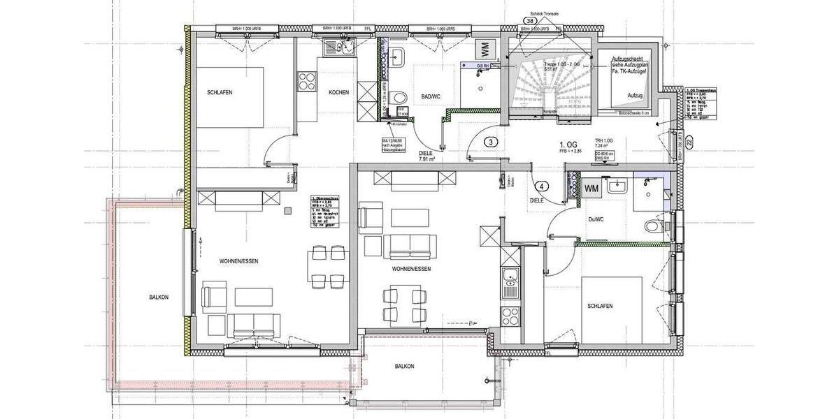 Etagenwohnung Leinfelden-Echterdingen Echterdingen - 2.5 Zimmer, 64 m&sup2;, 1.190&euro; | Angebot:25992433