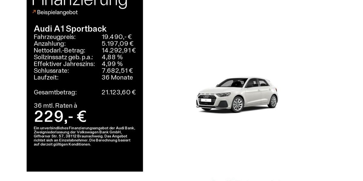 Audi A1 42.984 km 19.490 &euro; Haßfurt 97437
