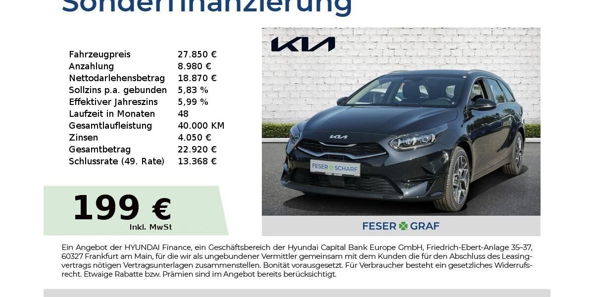 Kia ceed Sportswagon 4.880 km 27.850 &euro; Hallstadt 96103