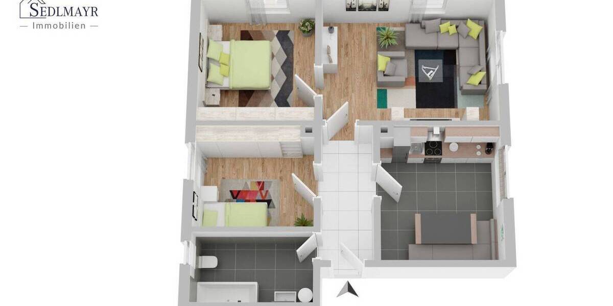 Etagenwohnung Peißenberg - 3 Zimmer, 68 m&sup2;, 280.000&euro; | Angebot:26723079