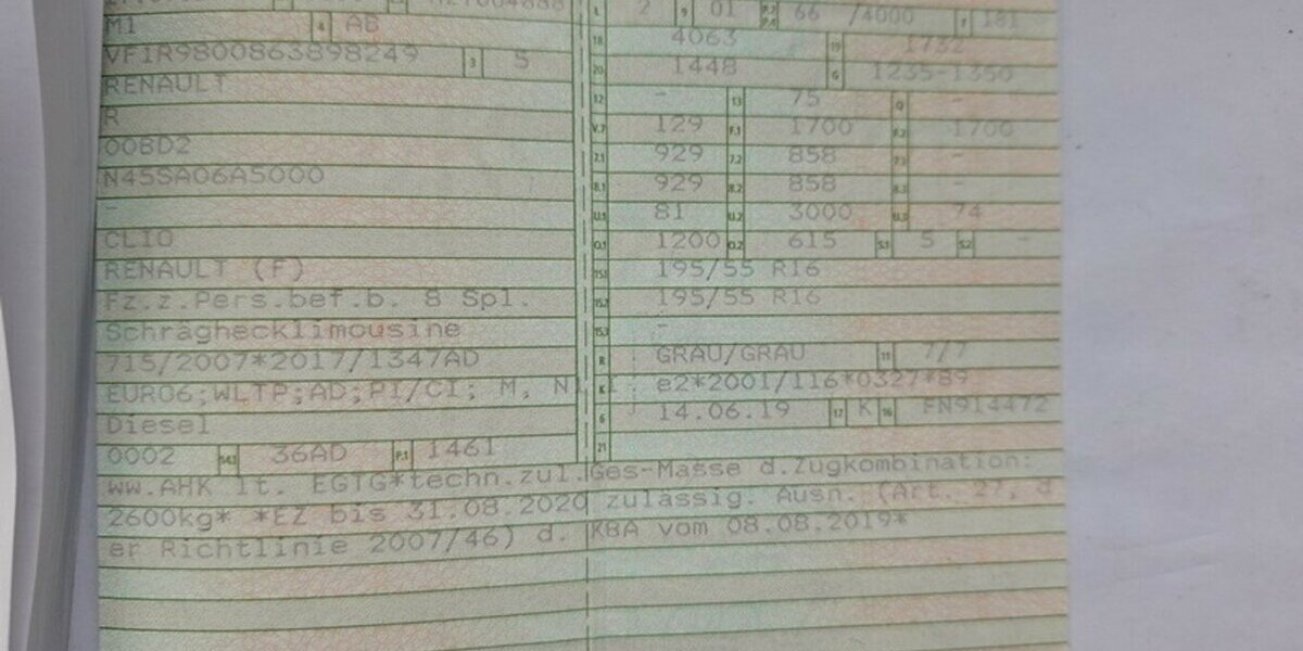 Renault Clio dCi90 Cargo 2Si PKW Navi Klima Lim.1Hd EU 6 60.000 km 9.000 &euro; Erftstadt 50374