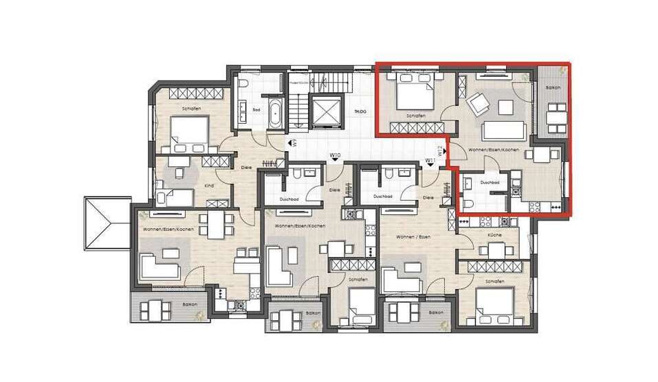Wohnung zum Mieten in Friedberg 433,33 € 53.83 m²