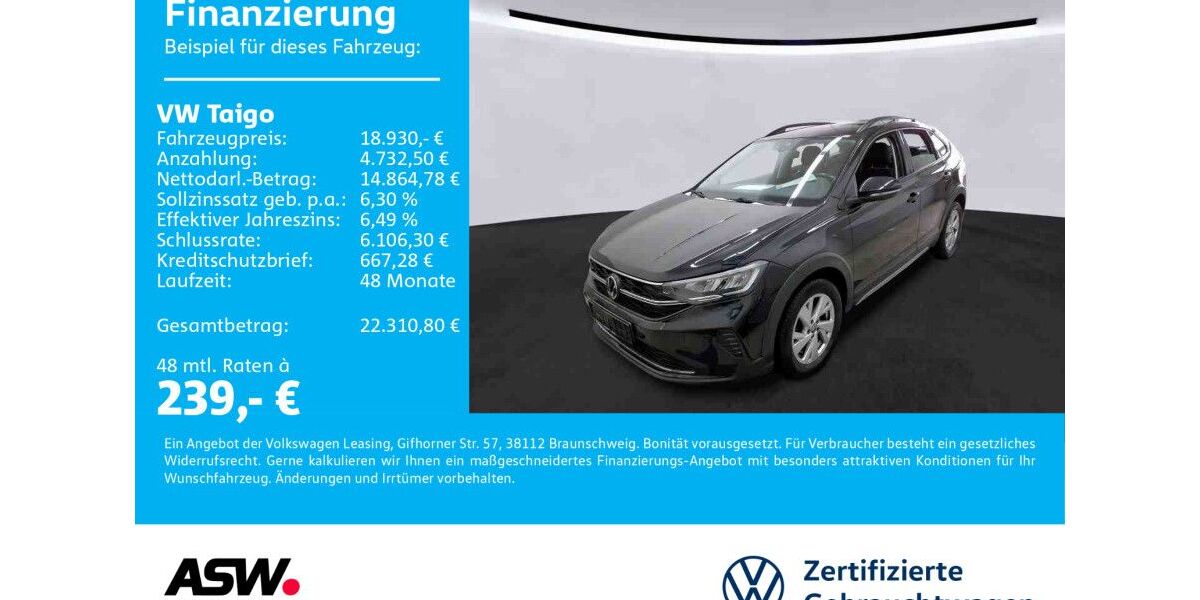 VW Taigo 37.900 km 17.260 &euro; Bad Rappenau 74906