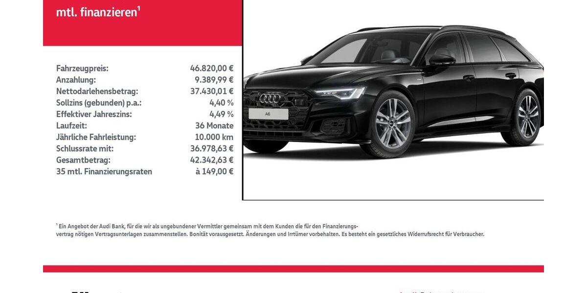 Audi A6 23.450 km 46.820 &euro; Nordhausen 99734