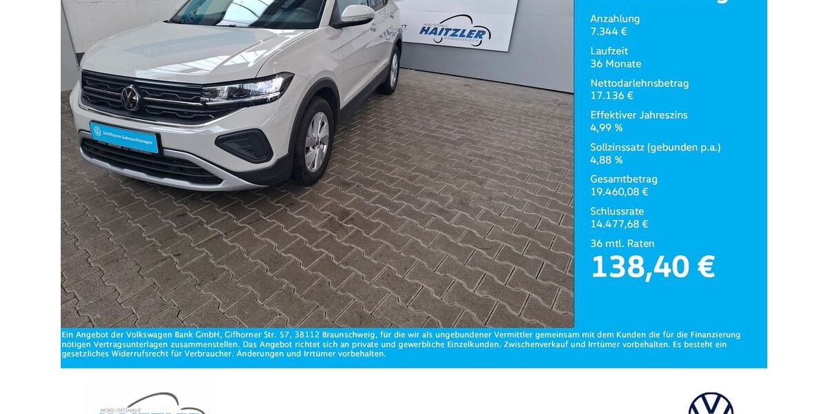 VW T-Cross 4.000 km 24.480 &euro; Gernsbach 76593