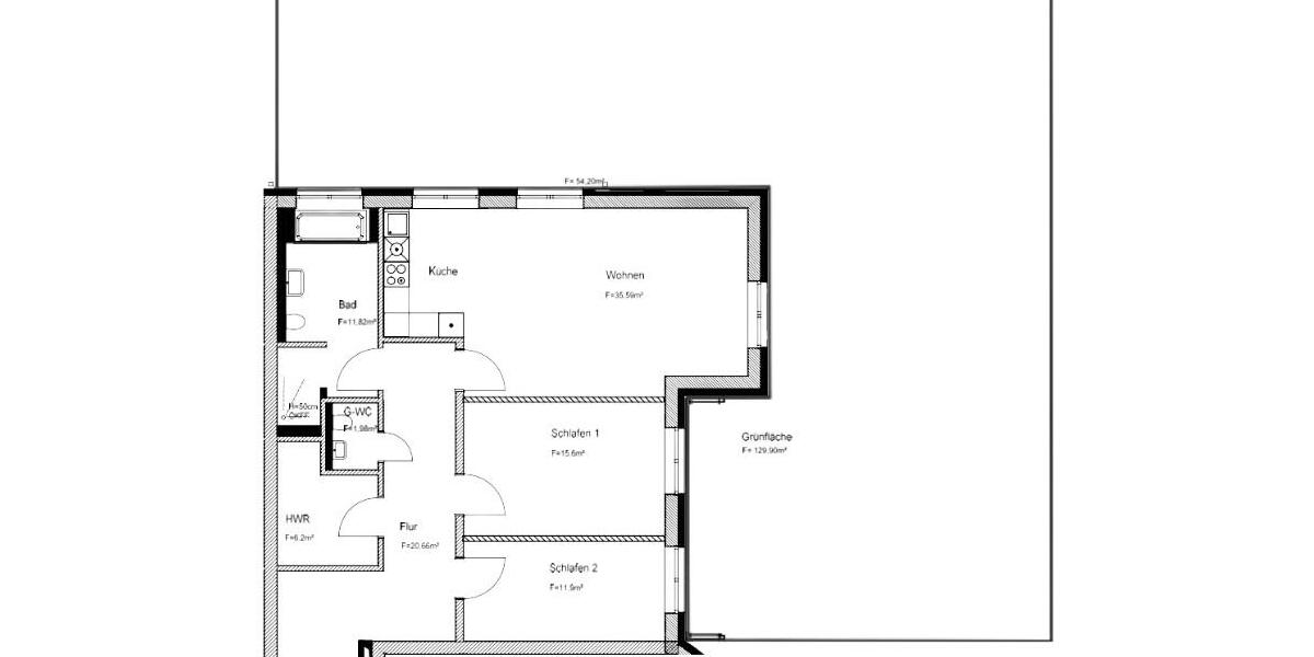Erdgeschoßwohnung Rastede - 3.5 Zimmer, 131 m&sup2;, 1.485&euro; | Angebot:26496188
