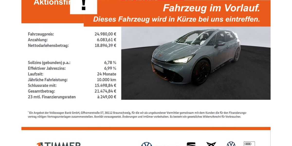 Cupra Born 19.424 km 24.980 &euro; Rheine 48432