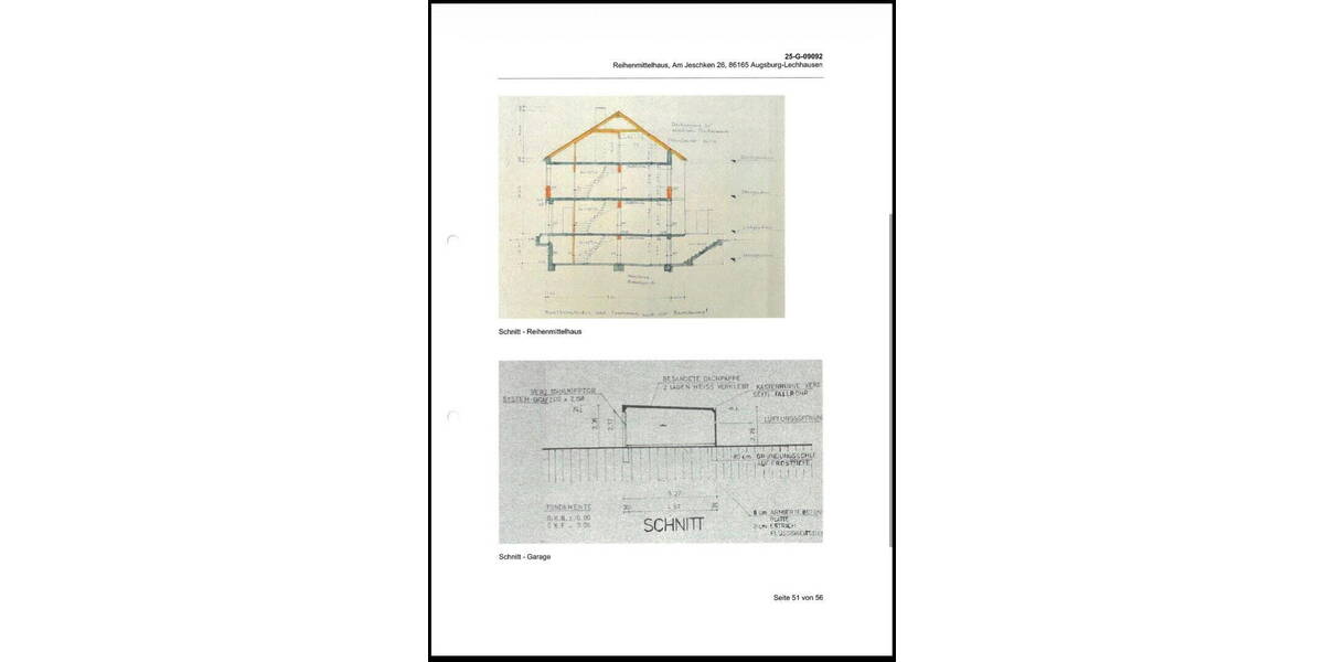 Reihenmittelhaus Augsburg Lechhausen - 5 Zimmer, 130 m&sup2;, 520.000&euro; | Angebot:26057610