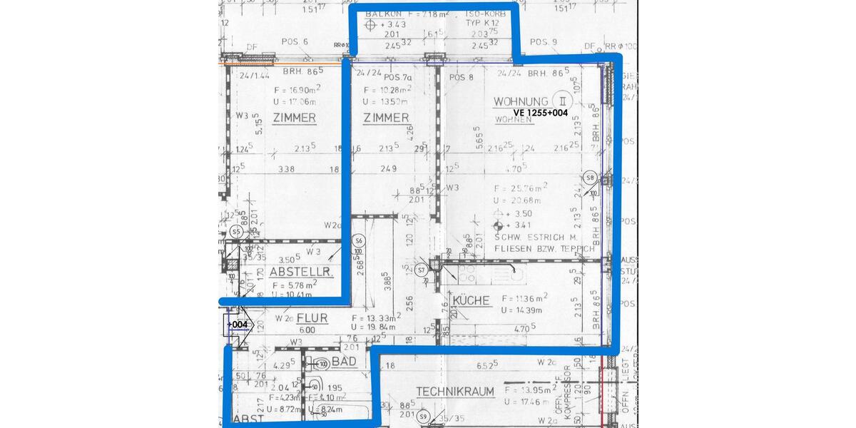 Etagenwohnung Ludwigslust - 2 Zimmer, 75 m&sup2;, 565&euro; | Angebot:26234211