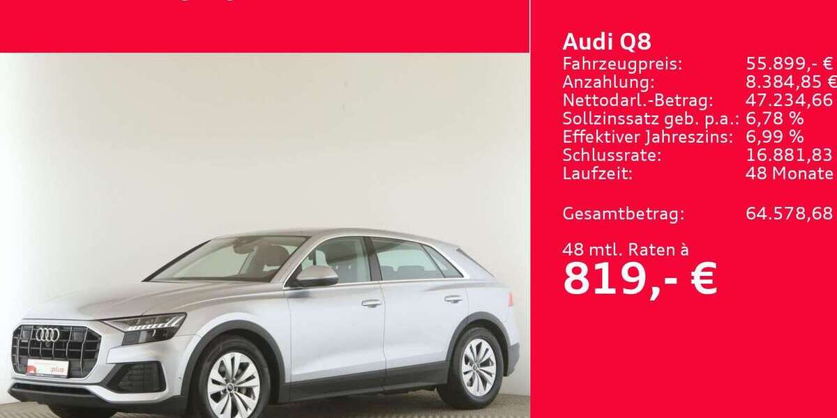 Audi Q8 77.357 km 55.899 € Seevetal – Fleestedt 21217