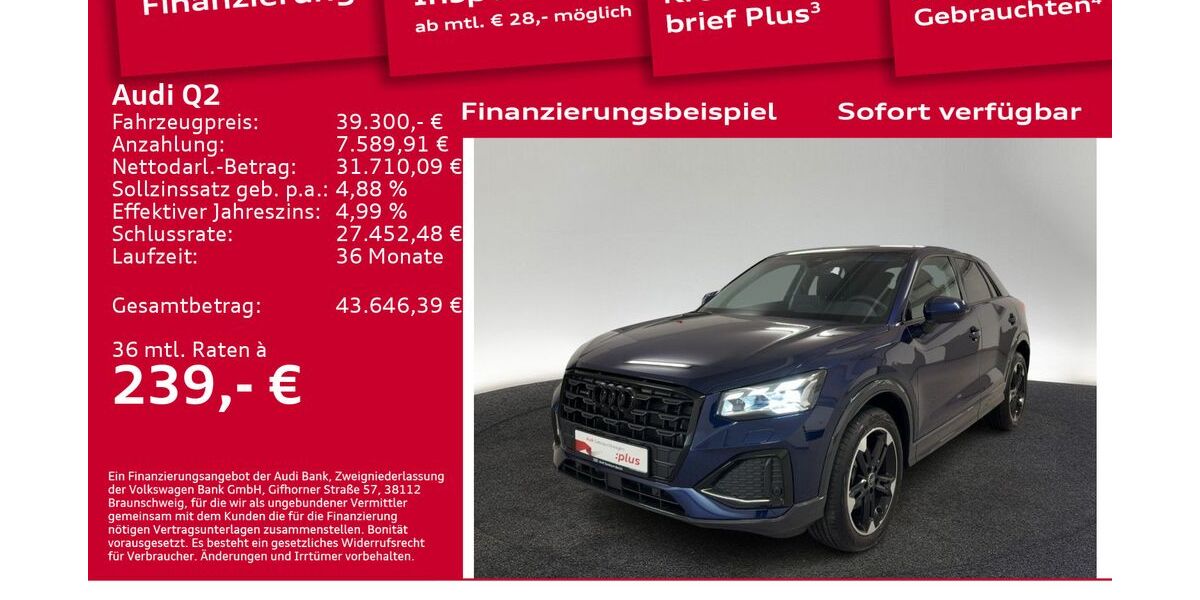 Audi Q2 3.100 km 39.300 &euro; Berlin 12489