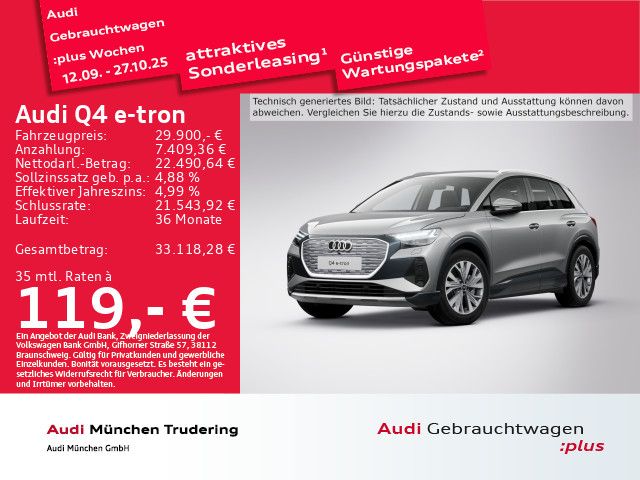 Audi Q4 e-tron 56.790 km 29.900 € München 81825