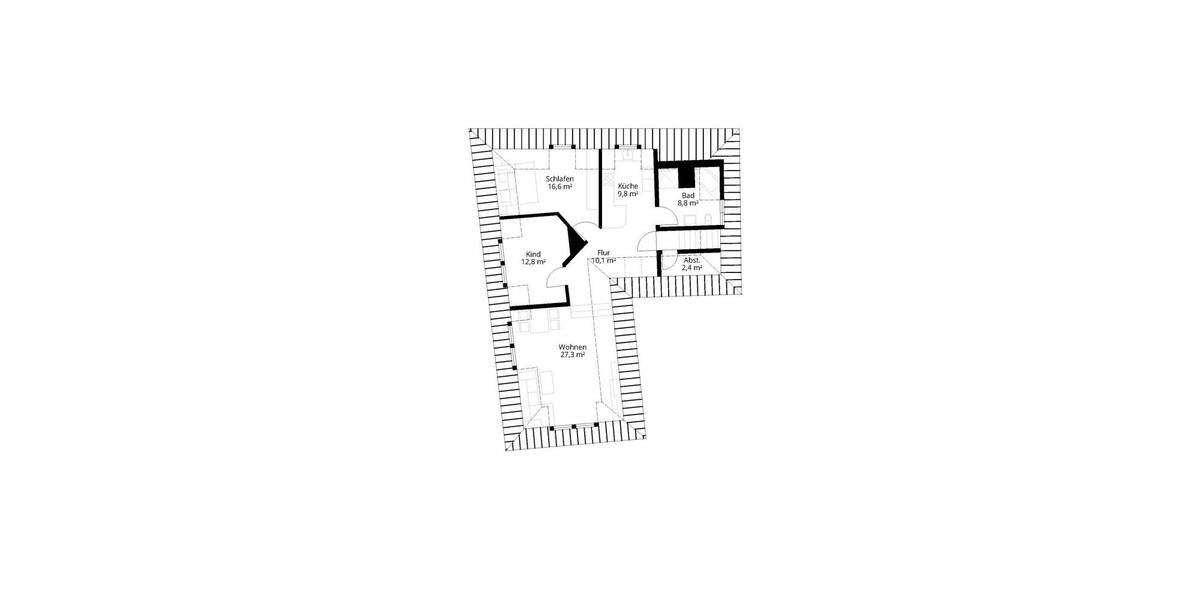 Etagenwohnung Brackenheim - 3 Zimmer, 87 m&sup2;, 890&euro; | Angebot:26400787