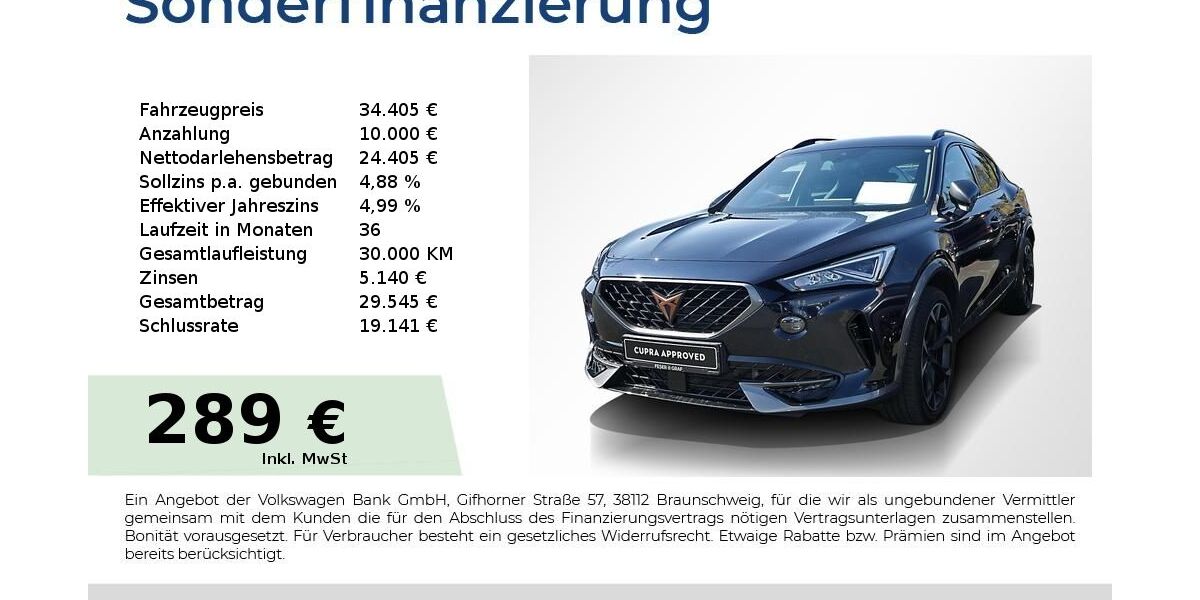 Cupra Formentor 45.750 km 32.950 &euro; Lauf an der Pegnitz 91207