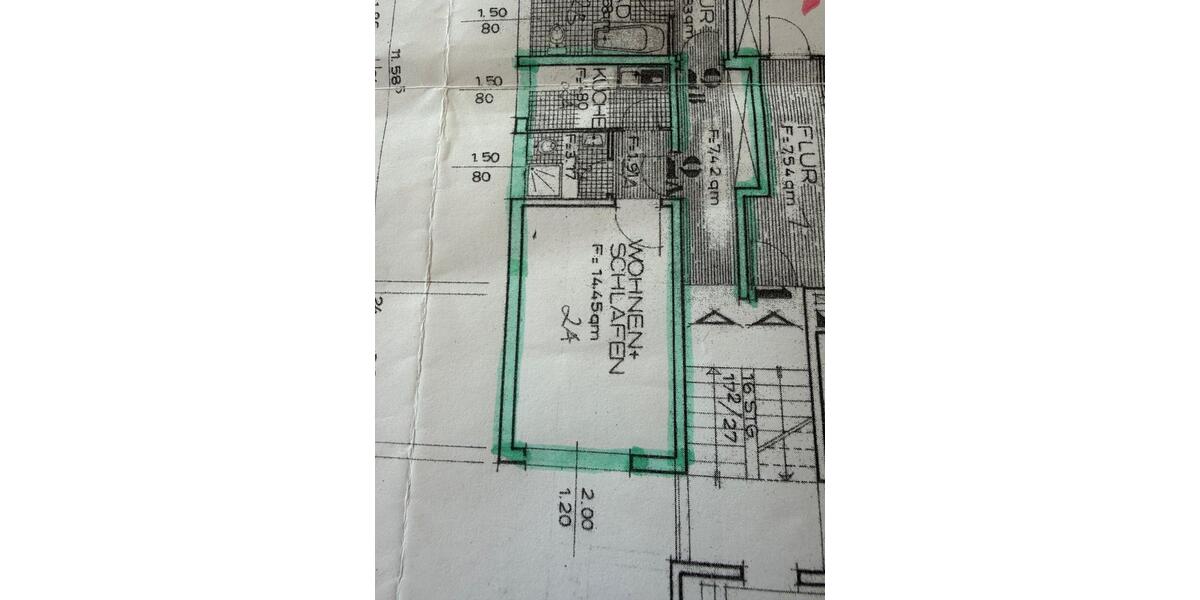 Etagenwohnung Lich - 1 Zimmer, 24 m&sup2;, 130.000&euro; | Angebot:25452549
