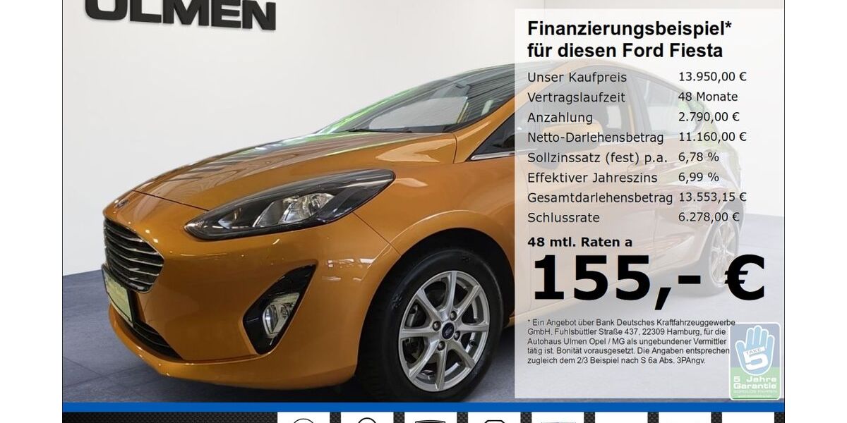 Ford Fiesta 34.065 km 13.950 &euro; Düsseldorf 40231