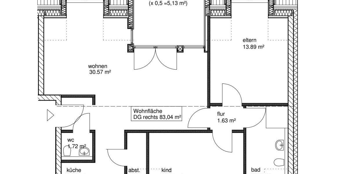 Neue helle Dachgeschoßwohnung mit moderner Heiztechnik im Energiesparhaus Bonn-Endenich - Dachgeschoßwohnung Bonn Dransdorf | Angebot:26610037