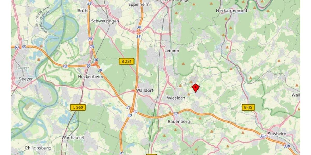 Etagenwohnung Wiesloch Baiertal - 2 Zimmer, 57 m&sup2;, 325.000&euro; | Angebot:26065334