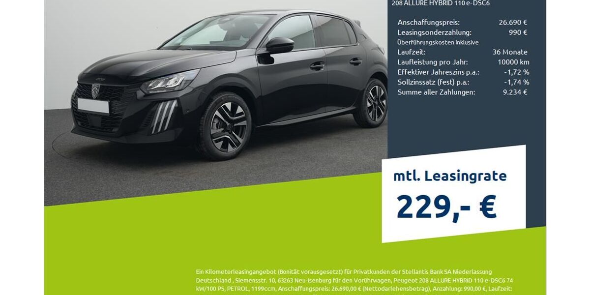 Peugeot 208 5.513 km 25.990 € Bocholt 46395