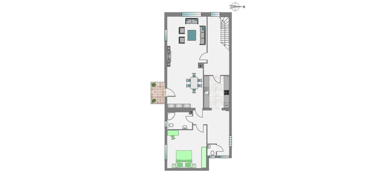 Doppelhaushälfte Ostfildern Ruit - 5 Zimmer, 126 m&sup2;, 550.000&euro; | Angebot:25339905