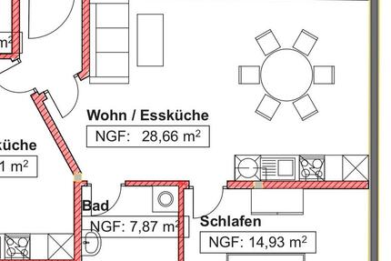 Wohnung Murg - 2 Zimmer, 52 m&sup2;, 540&euro; | Angebot:26043785