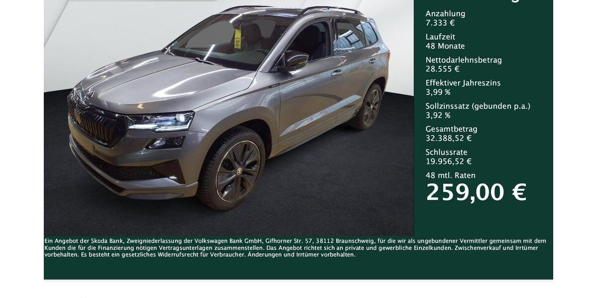Skoda Karoq 17.693 km 35.888 &euro; Dortmund 44269