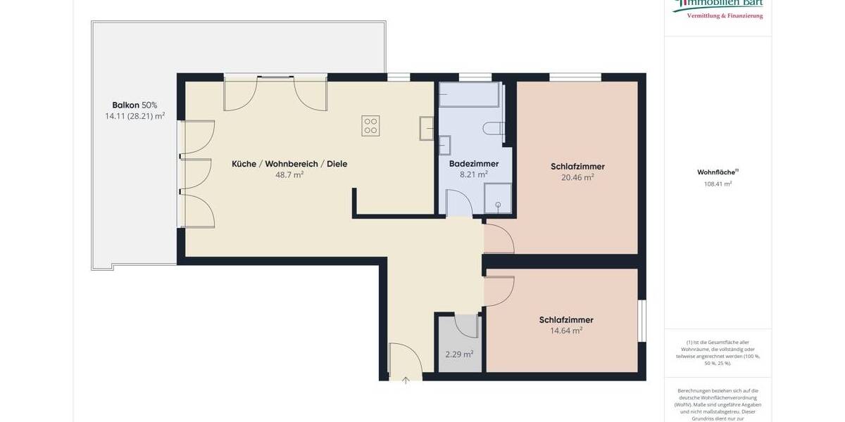 Etagenwohnung Perl - 3 Zimmer, 108 m&sup2;, 374.800&euro; | Angebot:25895958