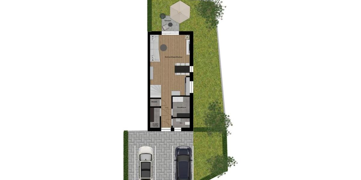 Reihenhaus Bad Bentheim - 3 Zimmer, 96 m&sup2;, 1.150&euro; | Angebot:25866626