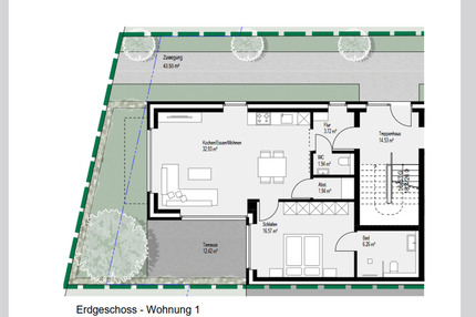 Neubau Vermietung EG Wohnung KFW 40 Top Lage Borken