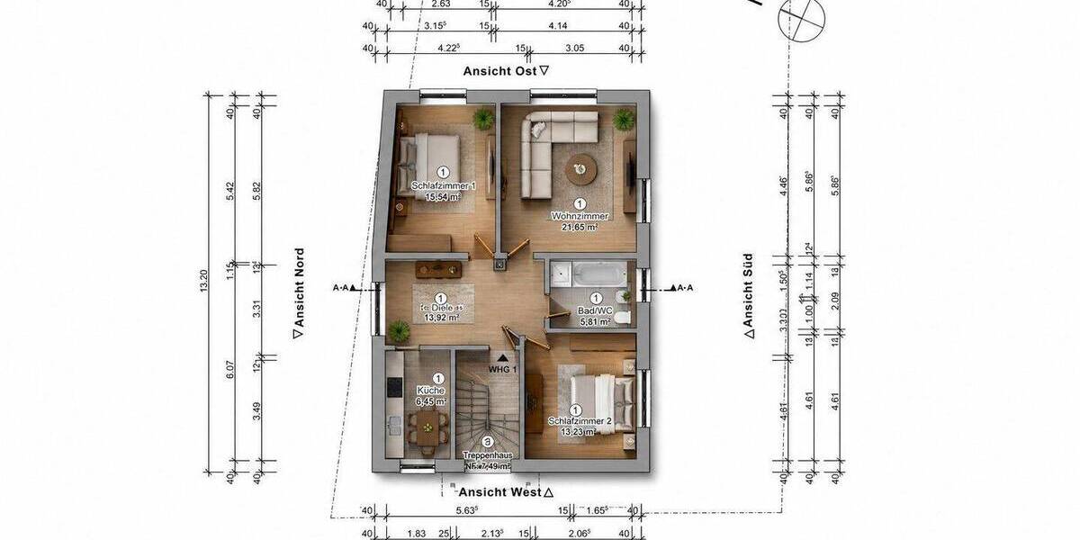 Etagenwohnung Pfinztal Kleinsteinbach - 3 Zimmer, 78 m&sup2;, 247.000&euro; | Angebot:26681057