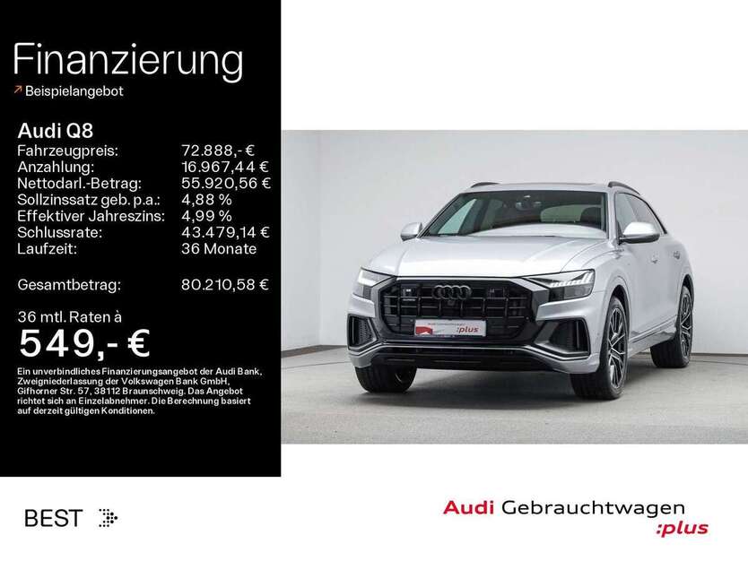 Audi Q8 41.300 km 72.888 € Mühlheim a. Main 63165