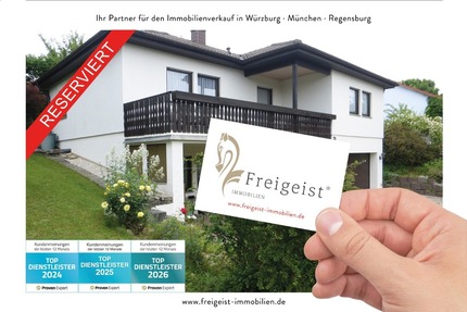 *reserviert* Wohnen mit Weitblick – schöner Bungalow mit Untergeschoss in ruhiger Feldrandlage - Haus Arnstein | Angebot:26200662
