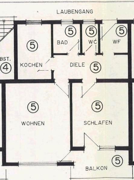Etagenwohnung Kirchheim unter Teck - 2.5 Zimmer, 61 m&sup2;, 195.000&euro; | Angebot:26851537