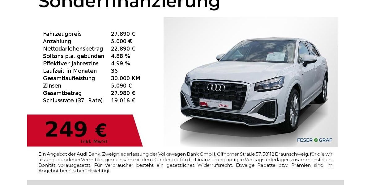 Audi Q2 29.500 km 27.890 &euro; Lauf an der Pegnitz 91207
