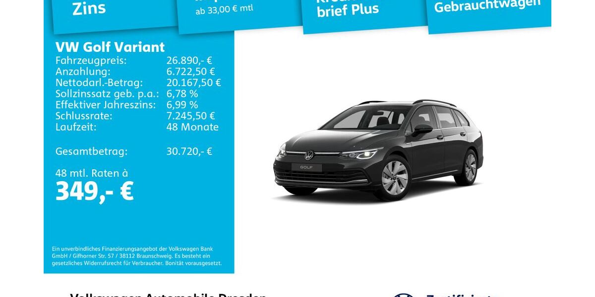 VW Golf 38.487 km 26.890 &euro; Dresden 01169