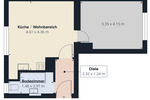 Etagenwohnung Augsburg Göggingen - 1 Zimmer, 39 m&sup2;, 135.000&euro; | Angebot:26500214